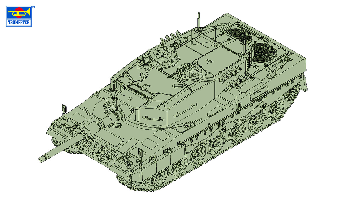 ブランド トランペッター 07190 1/72 ドイツ連邦軍 レオパルド2A4主力戦車