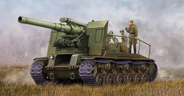 トランペッターモデル 1/35 ソビエト軍 S-51 203mm自走榴弾砲 | プラスチックモデルキット