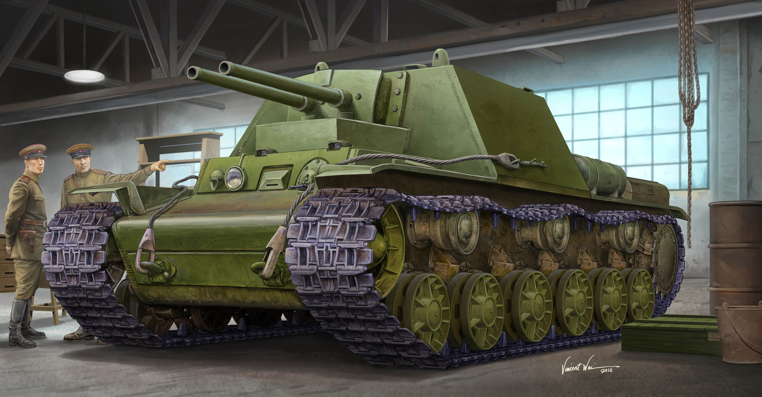 ブランド > トランペッター > 09504 1/35 ソビエト軍 KV-7 自走砲